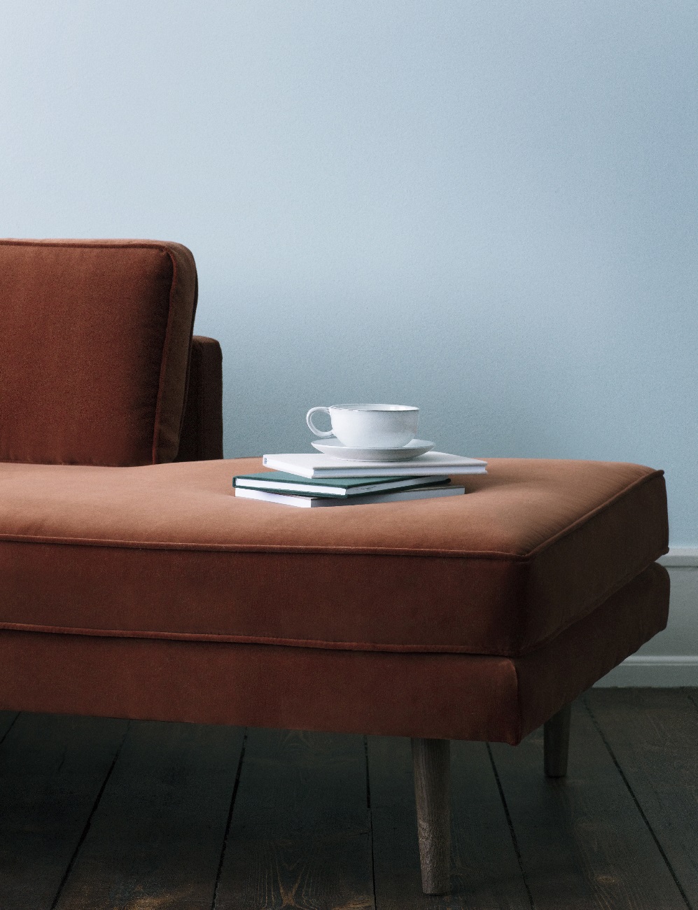 Chaise lounge grå sammet VIND, Broste Copenhagen - 3