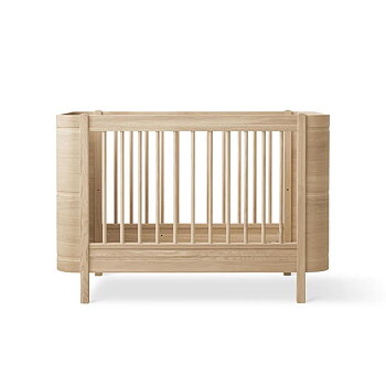 Spjälsäng Wood Mini+ ink. Juniorkit Ek Oliver Furniture