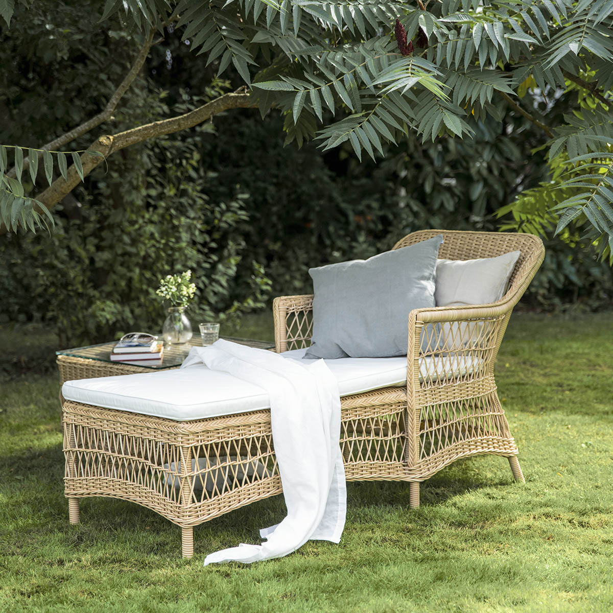 Olivia Chaise Lounge Alu Natur Sika-design - 2