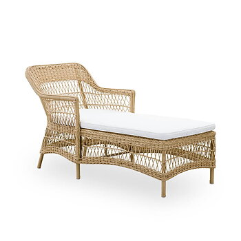 Olivia Chaise Lounge Alu Natur Sika-design