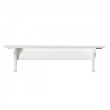 Hylla med krokar vit 20 x 60 cm Oliver Furniture