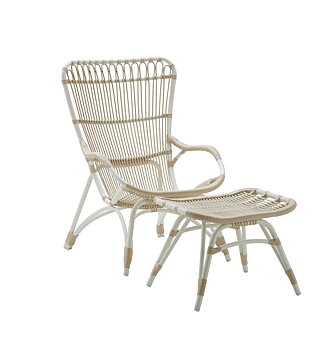 Monet rottingfåtölj Exterior Dove White Sika-Design