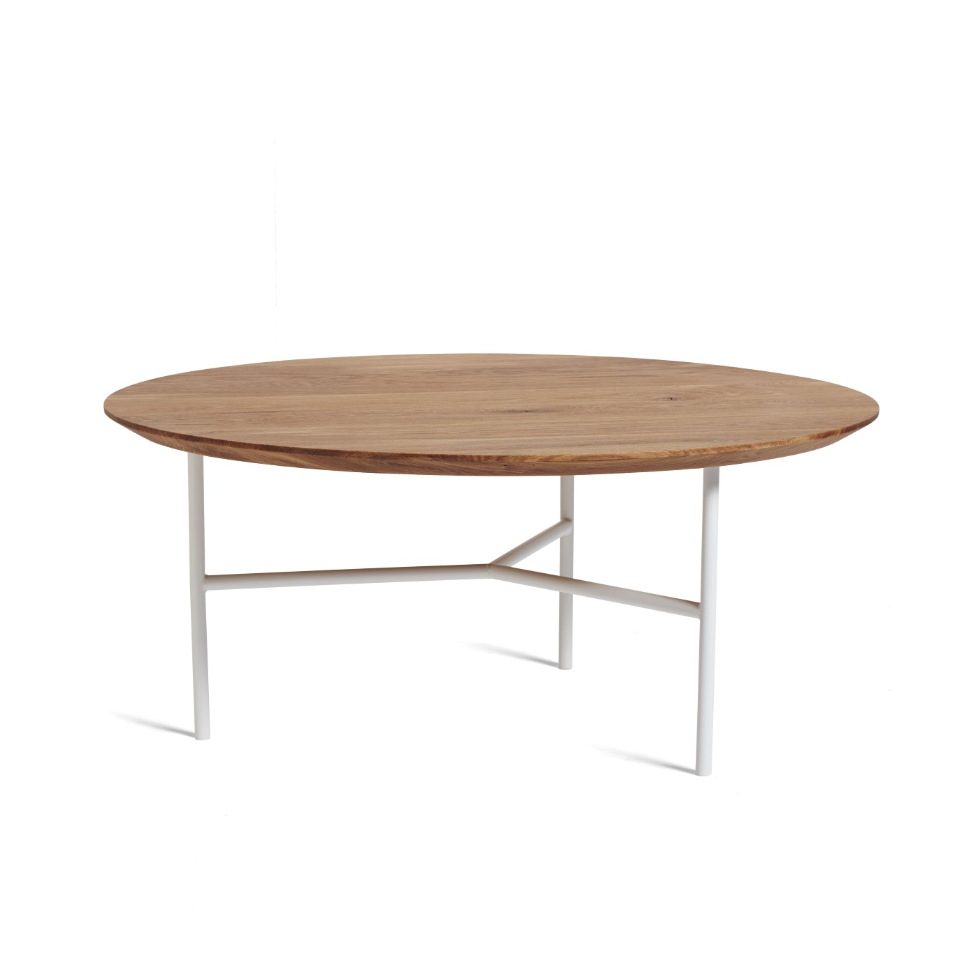  TRIBECA soffbord 80 cm oljad ek / vit Mavis 