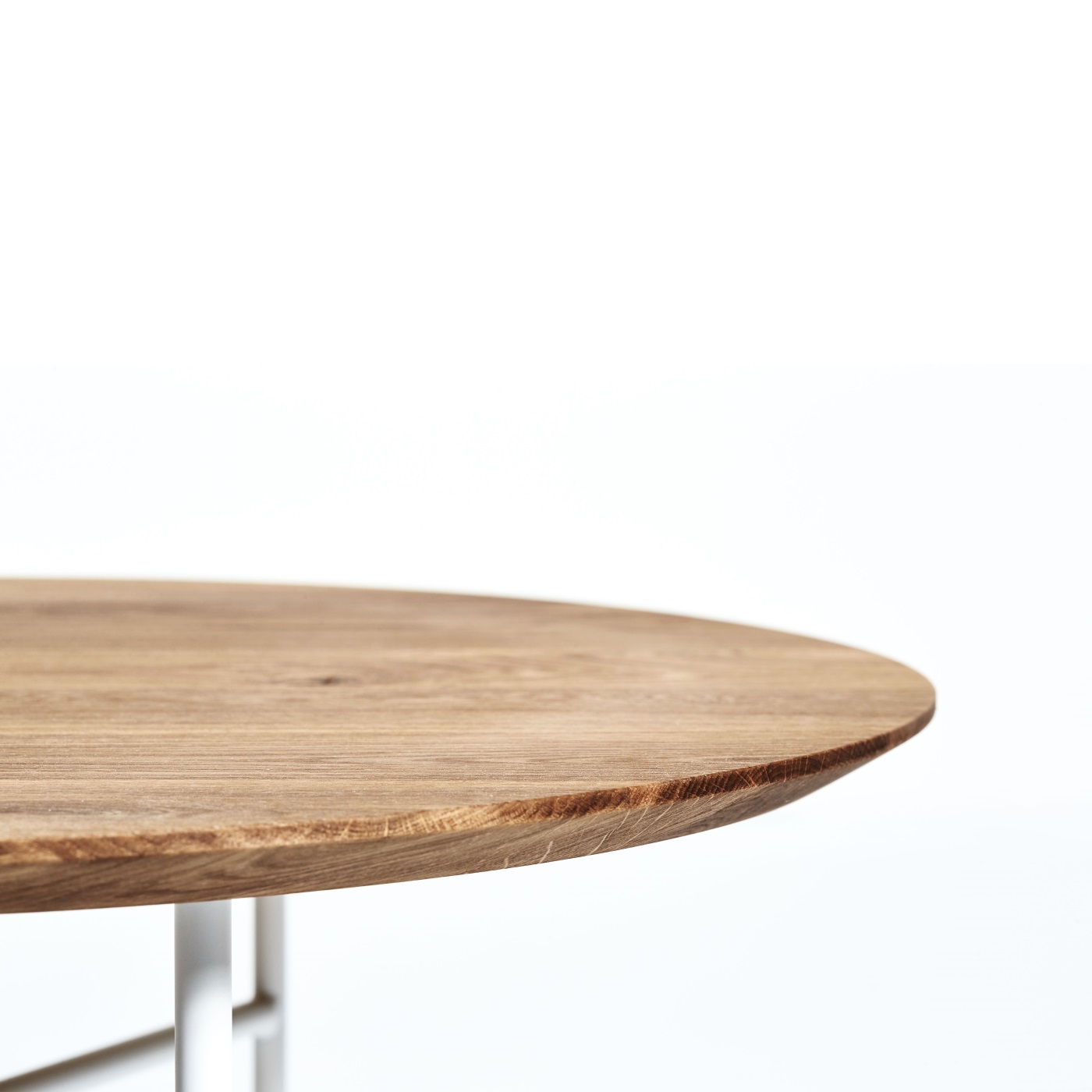  TRIBECA soffbord 80 cm oljad ek / vit Mavis  - 3