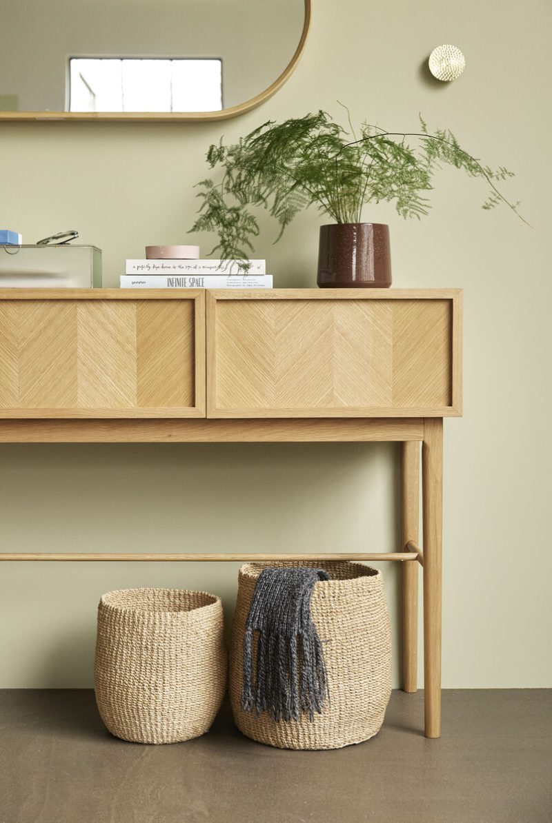 TWILL konsolbord 150 cm lådor ek Hubsch  - 4