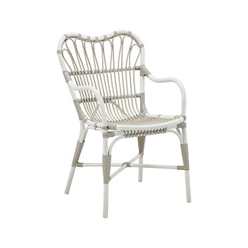Margret chair Exterior dove white Sika Design