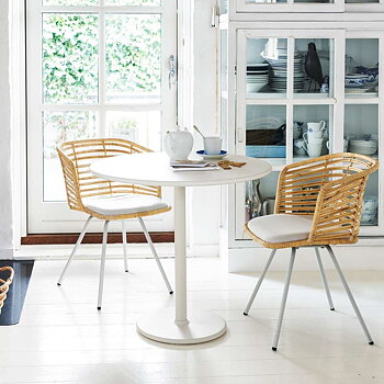 Cafébord GO Ø 80 cm vitlack, Cane-line