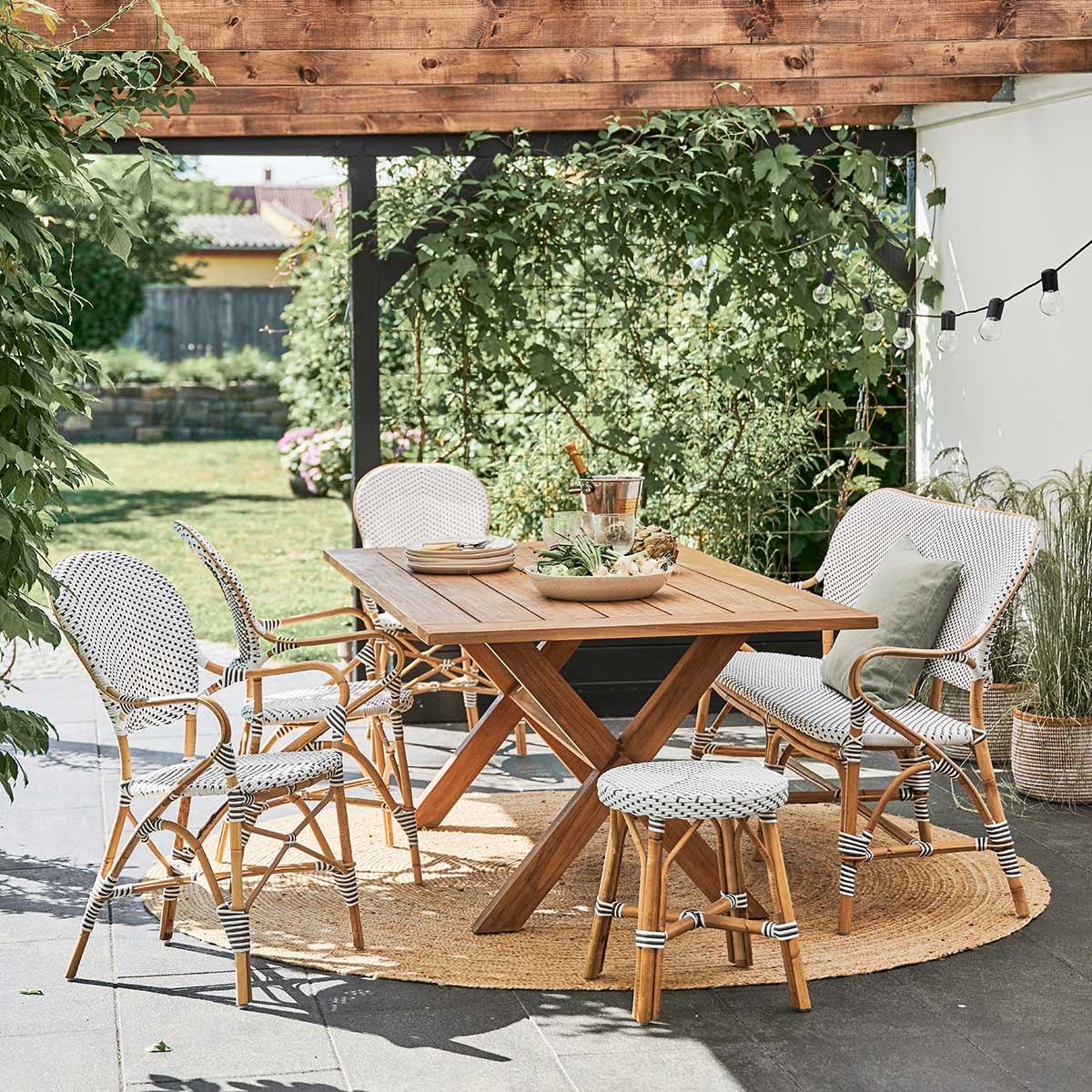 Teakbord Colonial 160 x 100 cm Sika-Design - 3