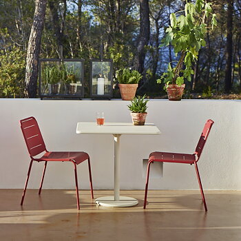 Cafébord GO 70 x 75 cm vitlack, Cane-line