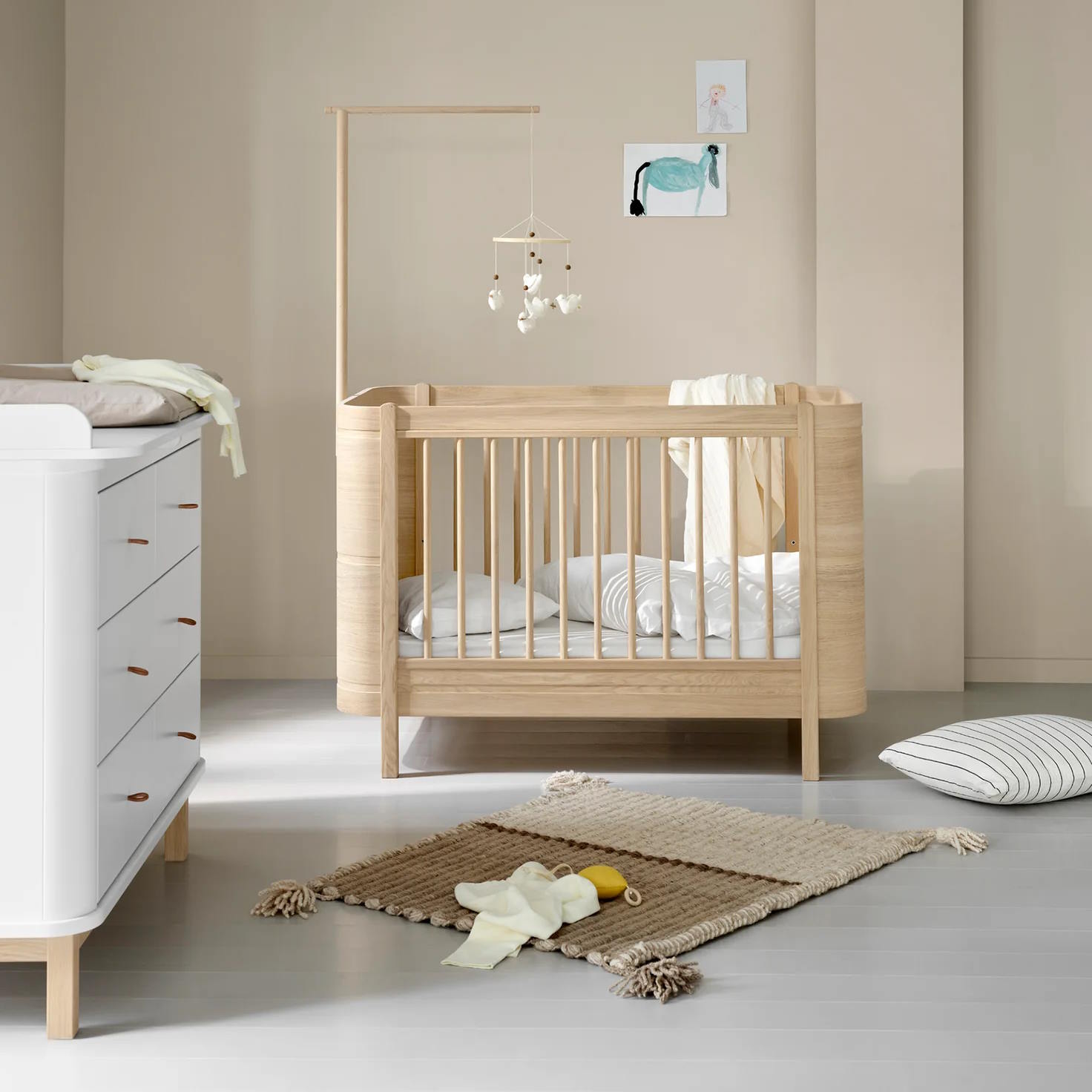 Spjälsäng Wood Mini+ Ek Oliver Furniture - 3