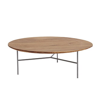  TRIBECA soffbord 110 cm oljad ek / krom Mavis 