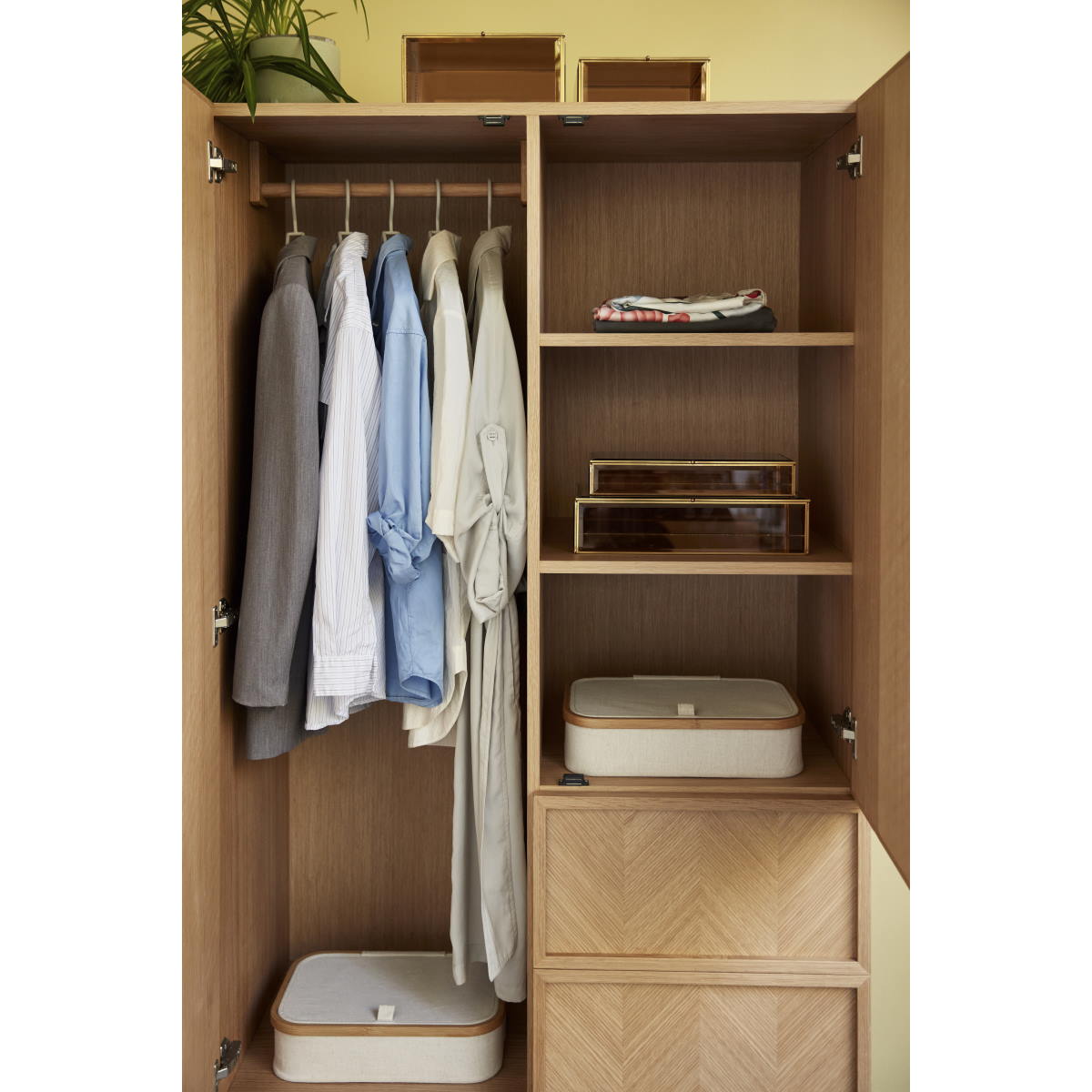 Garderob Herringbone ek Hubsch - 8