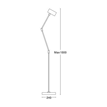 MINIPOINT golvlampa Krom Örsjö Belysning