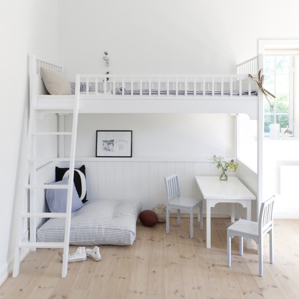 Golvkudde blå vit randig 90 x 90 cm, Oliver Furniture - 2