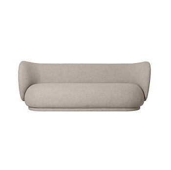 Soffa Rico 3-sits Bouclé - Sand, Ferm Living