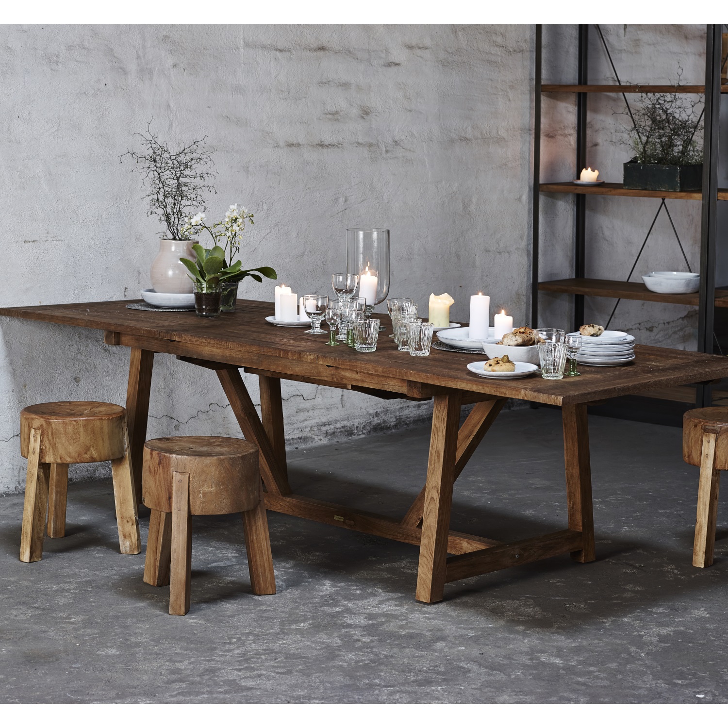 Matbord teak 200 / 280 cm Lucas, Sika-Design - 3