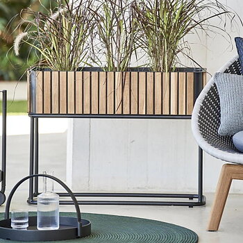 Planteringslåda rektangulär teak Cane-line