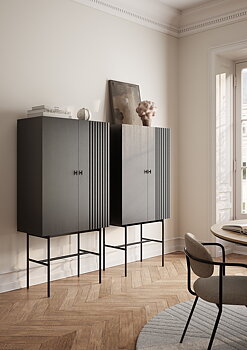 Array Skåp 160 cm svart Woud