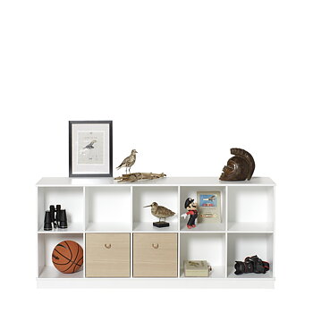 Wood horisontal hylla 5 x 2 sockel Oliver Furniture 