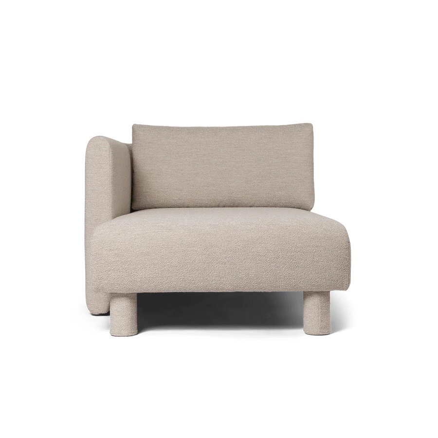 Dase Chaise Longue L Soft Bouclé Ferm Living - 4