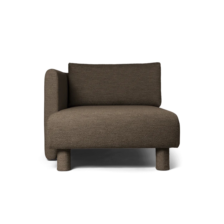 Dase Chaise Longue L Soft Bouclé Ferm Living - 6