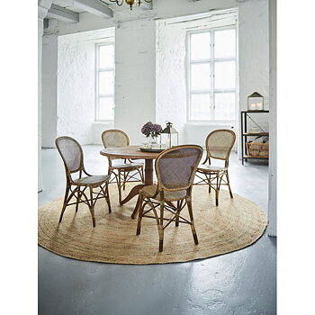 Hylla  Shelly järn teak 3 hyllplan, Sika-design