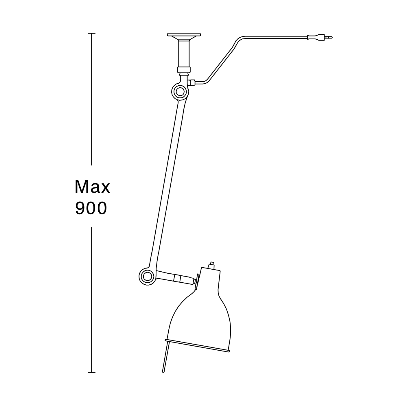 PJ52 Taklampa 1 arm matt Svart Örsjö belysning - 2