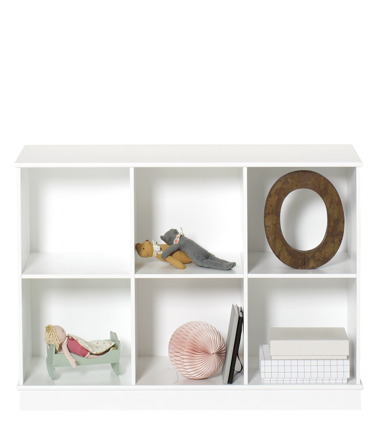 Wood bokhylla 3 x 2 med sockel Oliver Furniture 