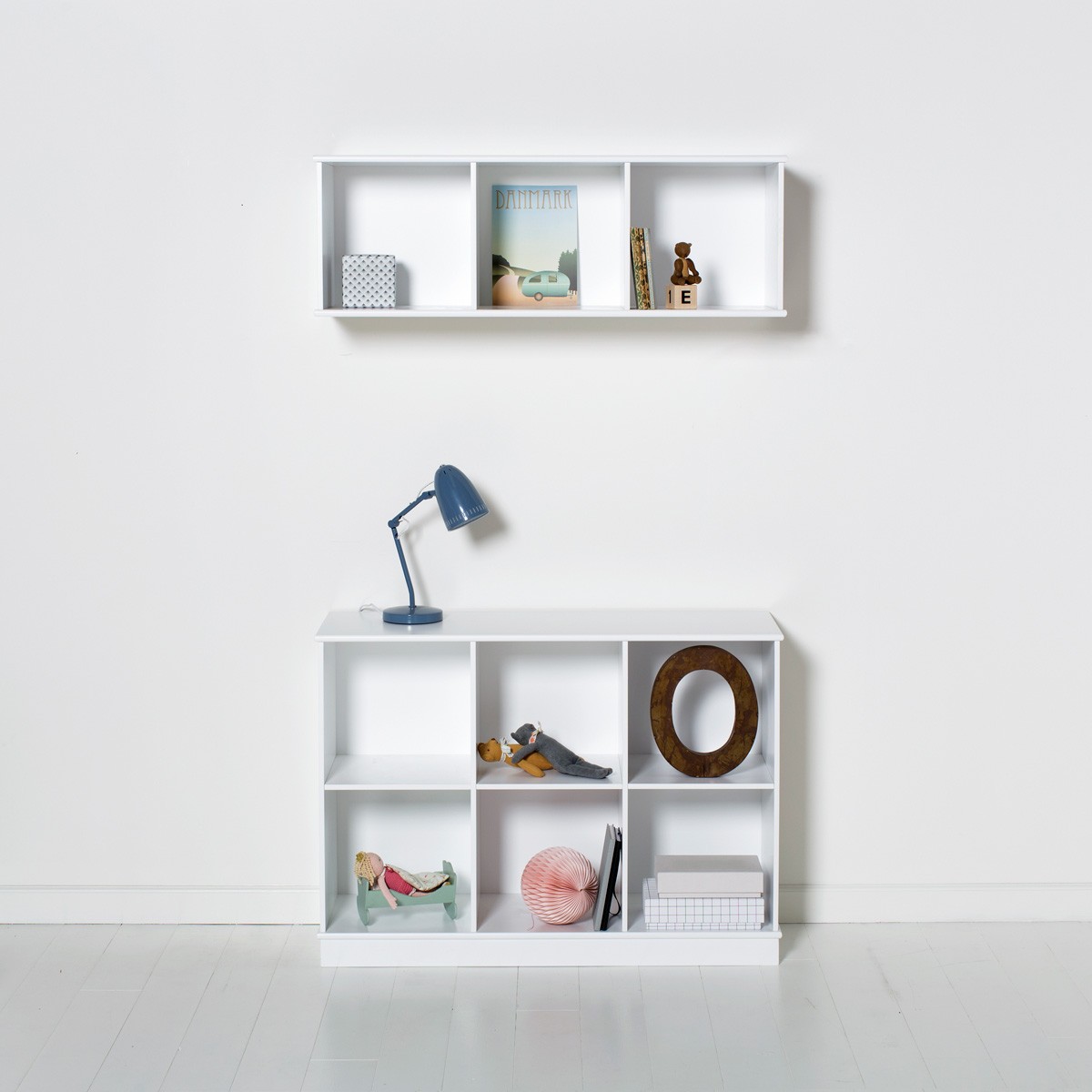 Wood bokhylla 3 x 2 med sockel Oliver Furniture  - 2