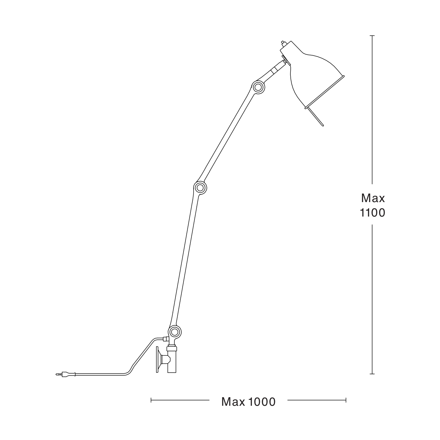 PJ70 Vägglampa 2 arm Kabel Örsjö belysning - 5