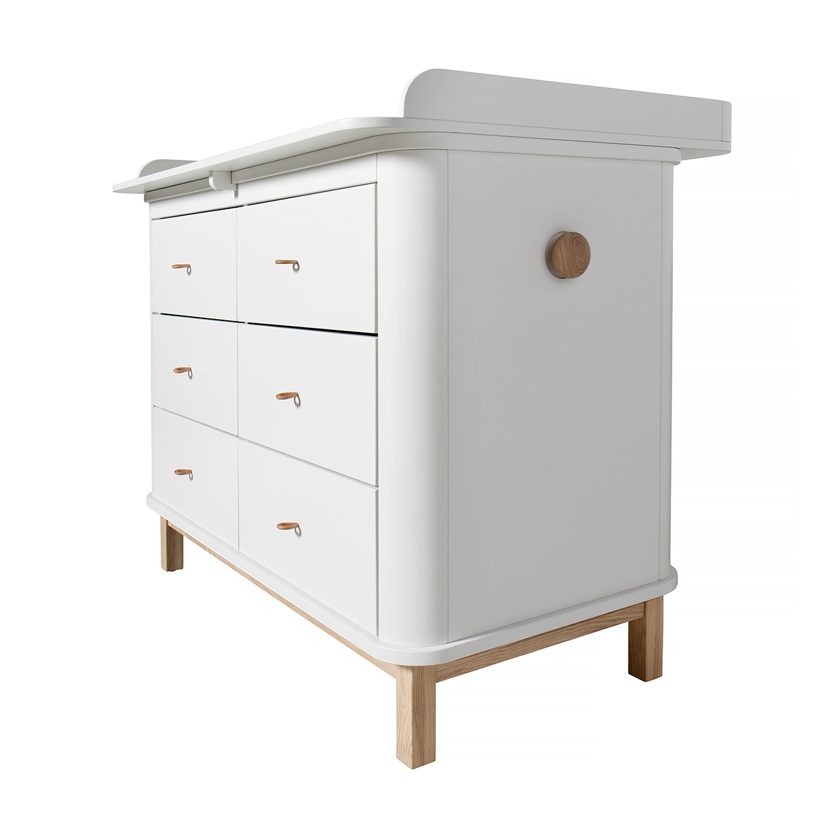 Tillbehör Wood stor skötbädd vit Oliver Furniture  - 4