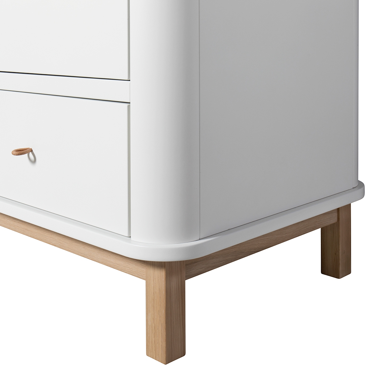 Byrå Wood stor skötbädd vit / ek Oliver Furniture  - 5