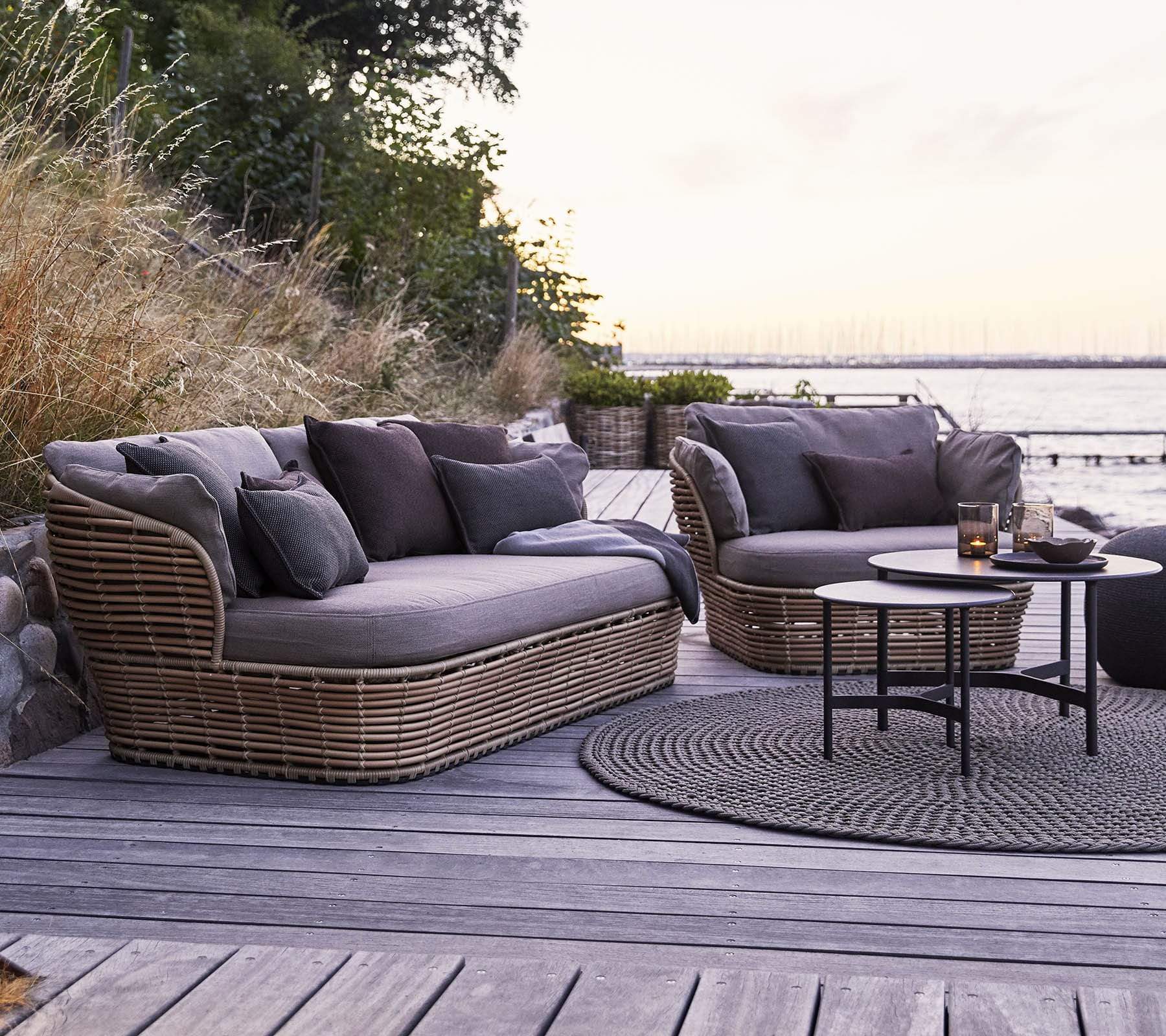 Basket Lounge fåtölj AirTouch dynset Cane-line  - 10