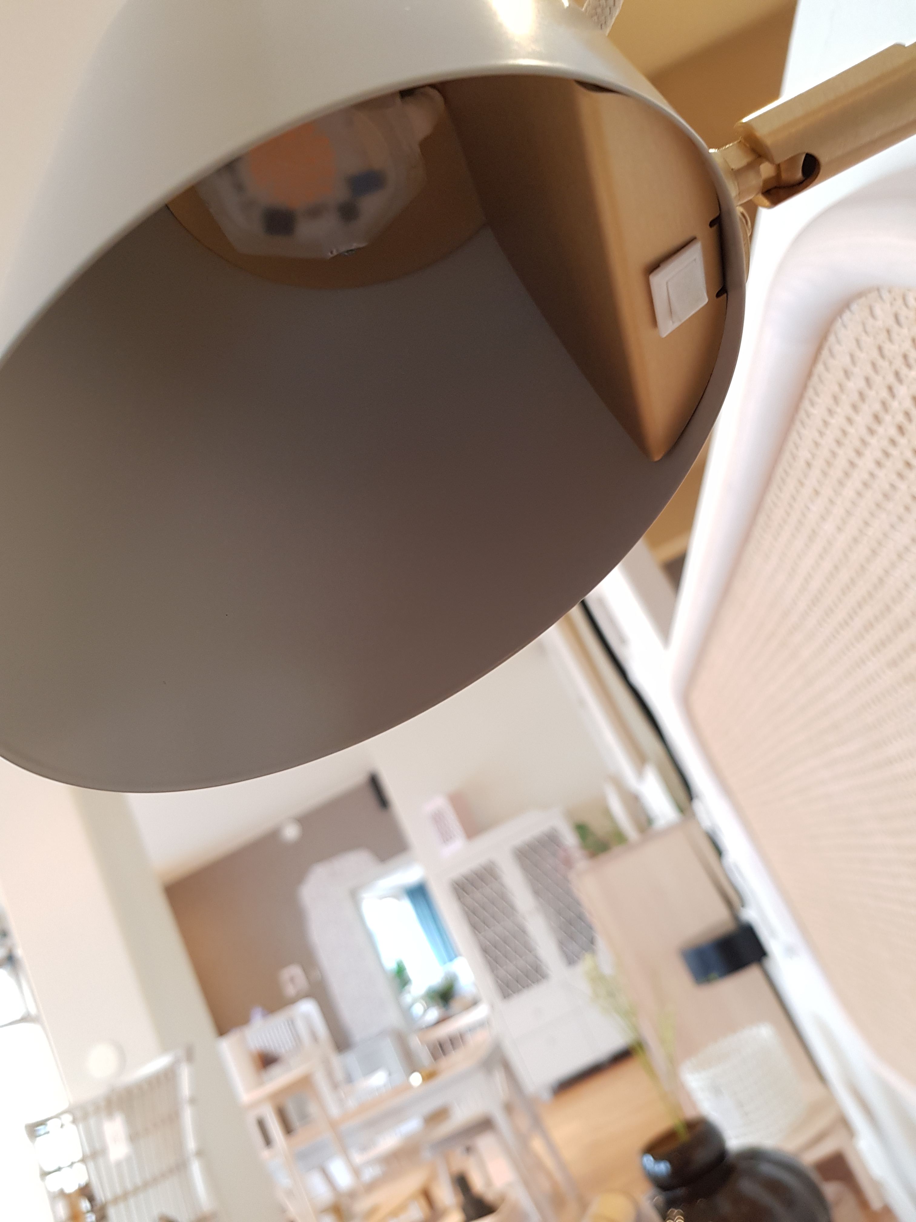 Bordslampa STRECK Varmgrå mässing Örsjö belysning - 2