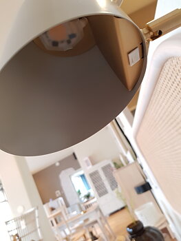 Bordslampa STRECK Varmgrå mässing Örsjö belysning