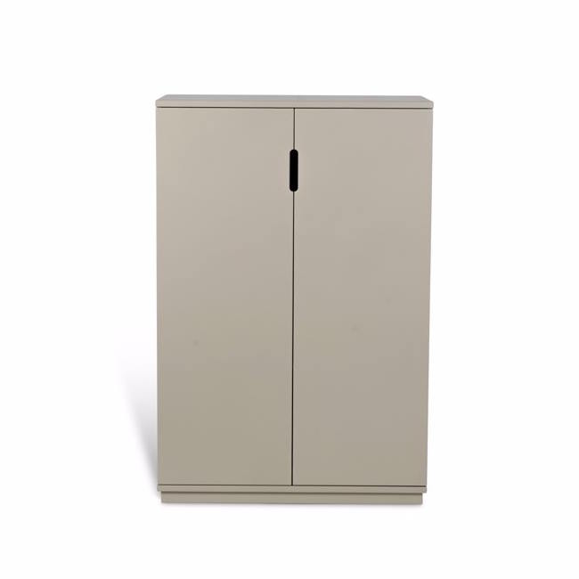 AOKO Skåp 120 cm 2 dörrar beige Mavis