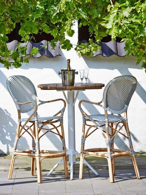 Isabell barstol med karm vit, Sika-design - 2