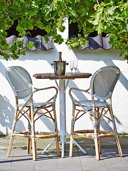 Isabell barstol med karm vit, Sika-design