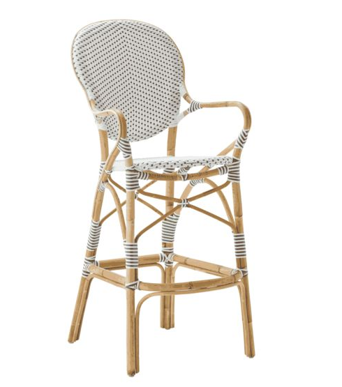 Isabell barstol med karm vit, Sika-design