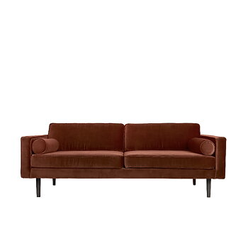 Soffa röd sammet VIND, Broste Copenhagen