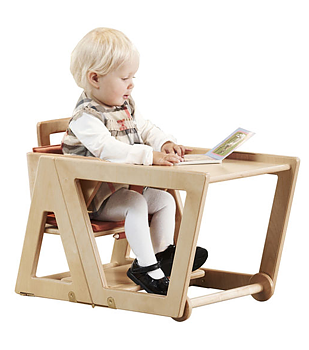 Matstol barn BØRNESTOLEN  BEIGE, Hindevad Gaard