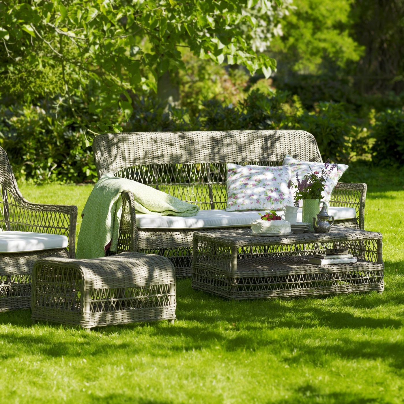 Dawn 3-sits rottingsoffa Antique, Sika-design - 2