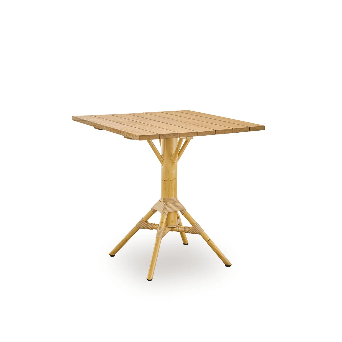 Cafébord NICOLE 75 cm teak/natur Sika-Design
