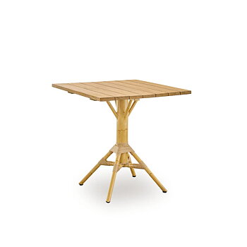 Cafébord NICOLE 75 cm teak/natur Sika-Design