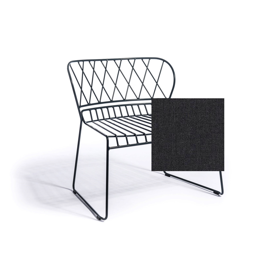 Resö Lounge stol grå metall, Skargaarden - 5
