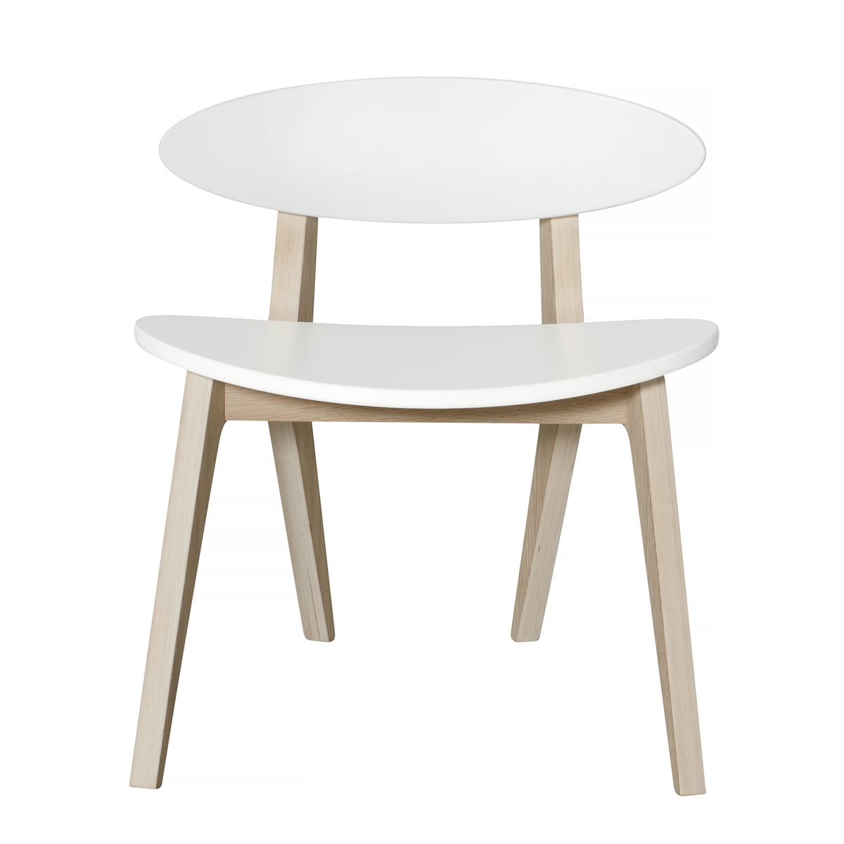 Barnstol PingPong Wood vit/ek Oliver Furniture  - 2
