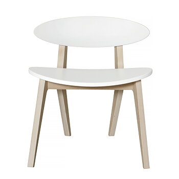 Barnstol PingPong Wood vit/ek Oliver Furniture 