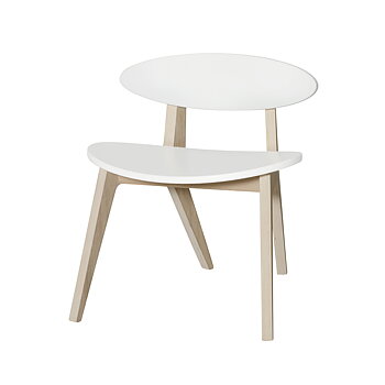 Barnstol PingPong Wood vit/ek Oliver Furniture 