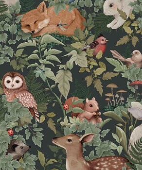 Tapet  In the Woods Forest Fleur Harris