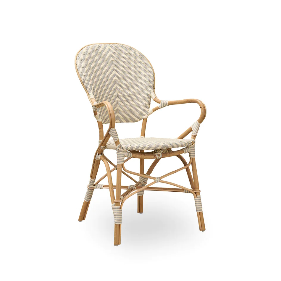 Isabell karmstol rotting Chevron grå Sika-Design
